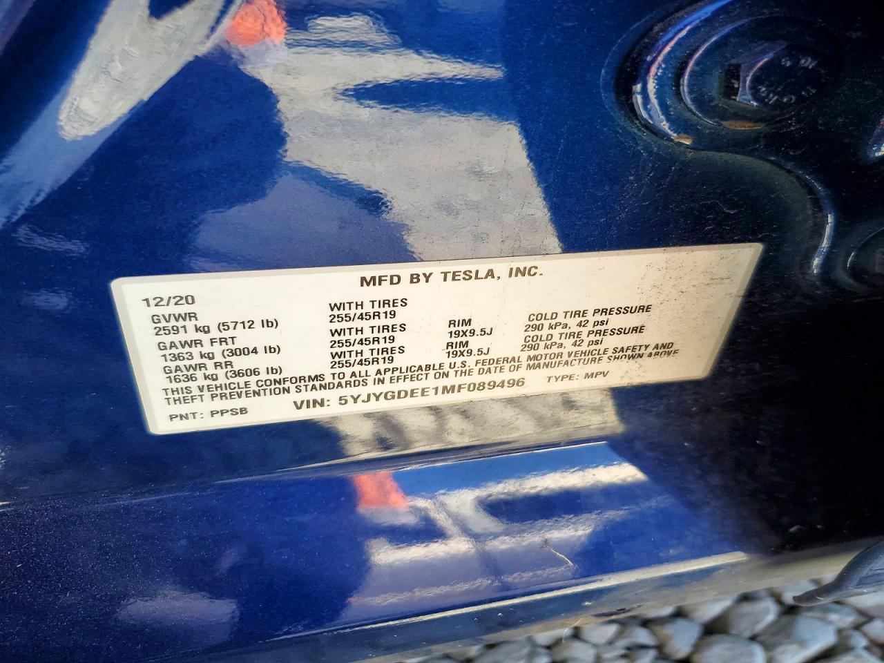 2021 TESLA MODEL Y