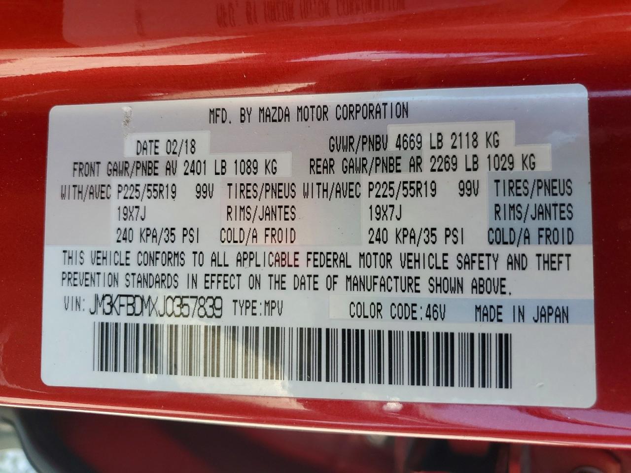 2018 MAZDA CX-5
