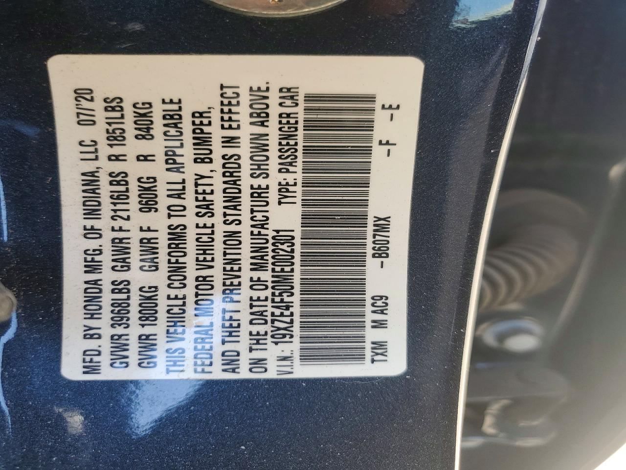 2021 HONDA INSIGHT