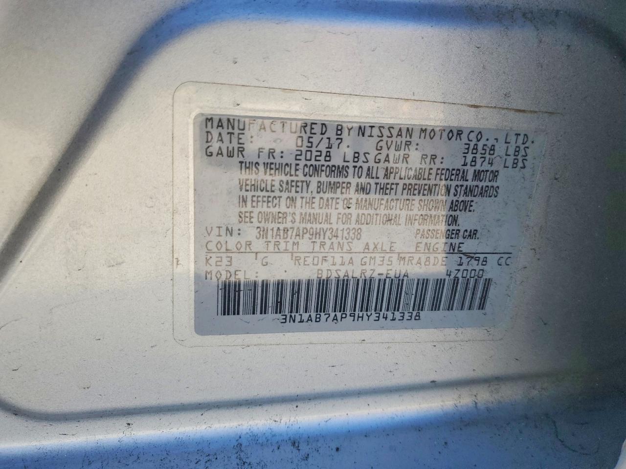 2017 NISSAN SENTRA