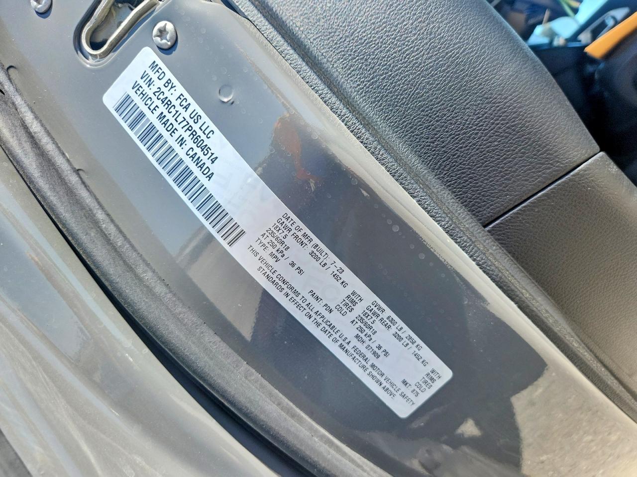 2023 CHRYSLER PACIFICA
