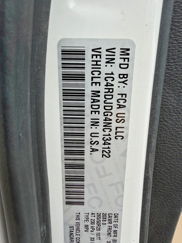 2022 DODGE DURANGO