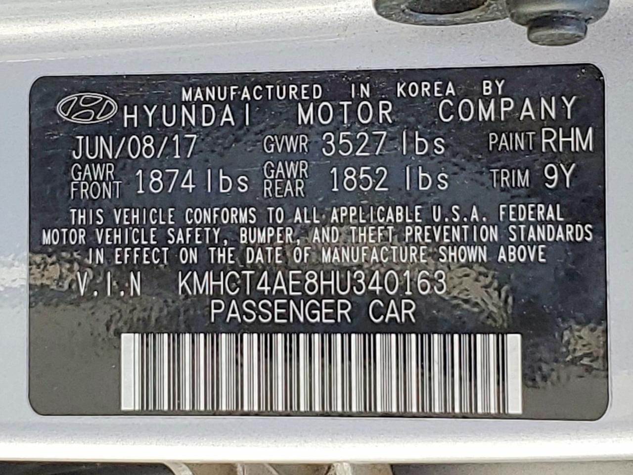 2017 HYUNDAI ACCENT