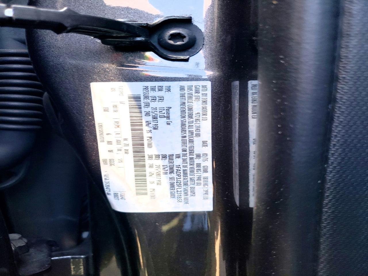 2015 FORD FOCUS