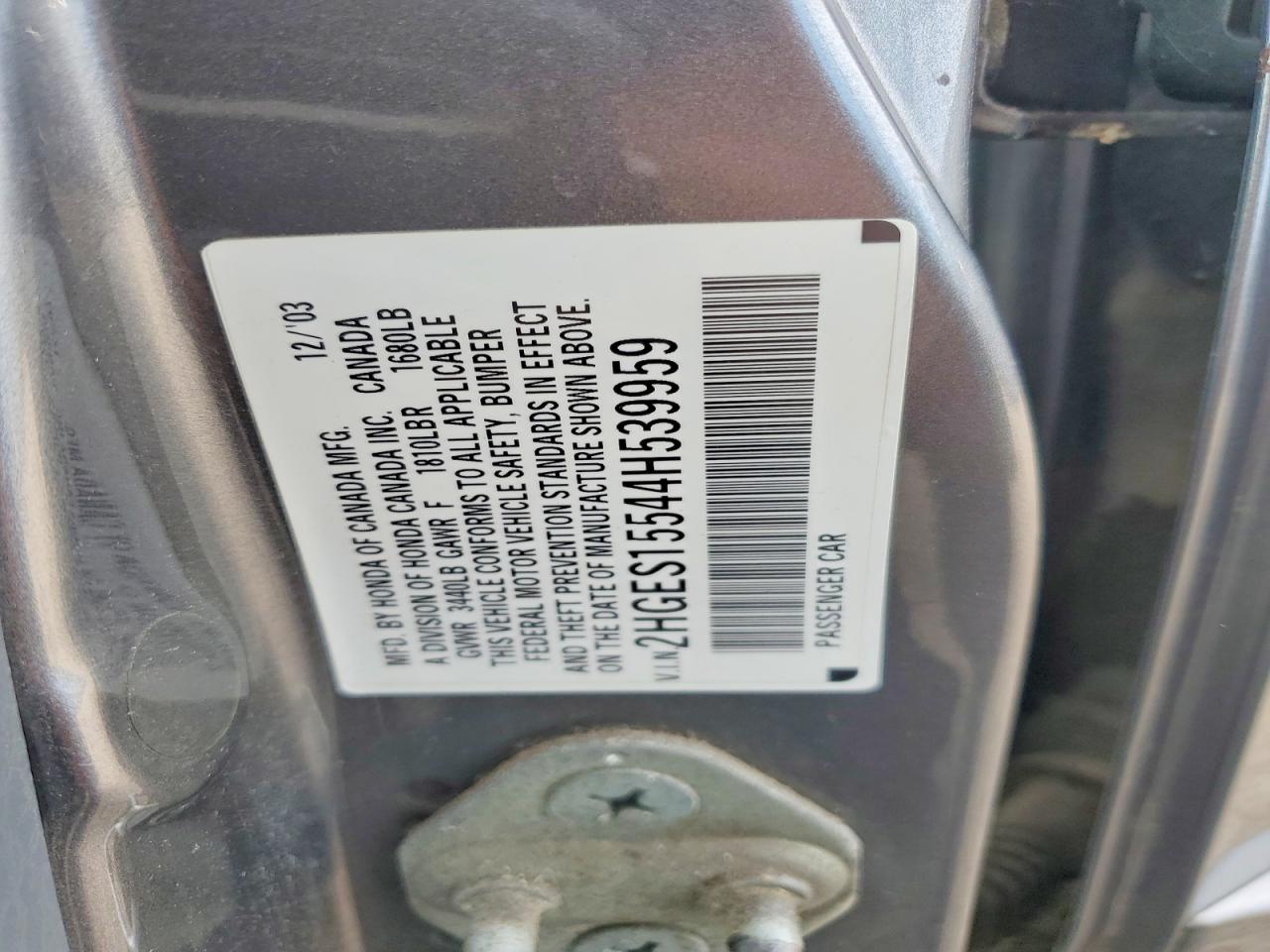 2004 HONDA CIVIC