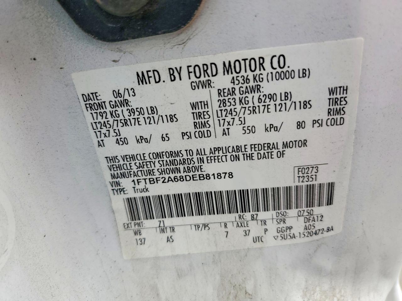 2013 FORD F250