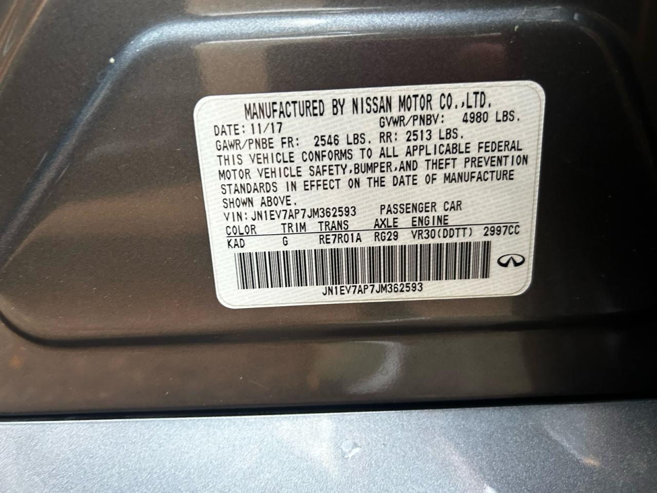 2018 INFINITI Q50