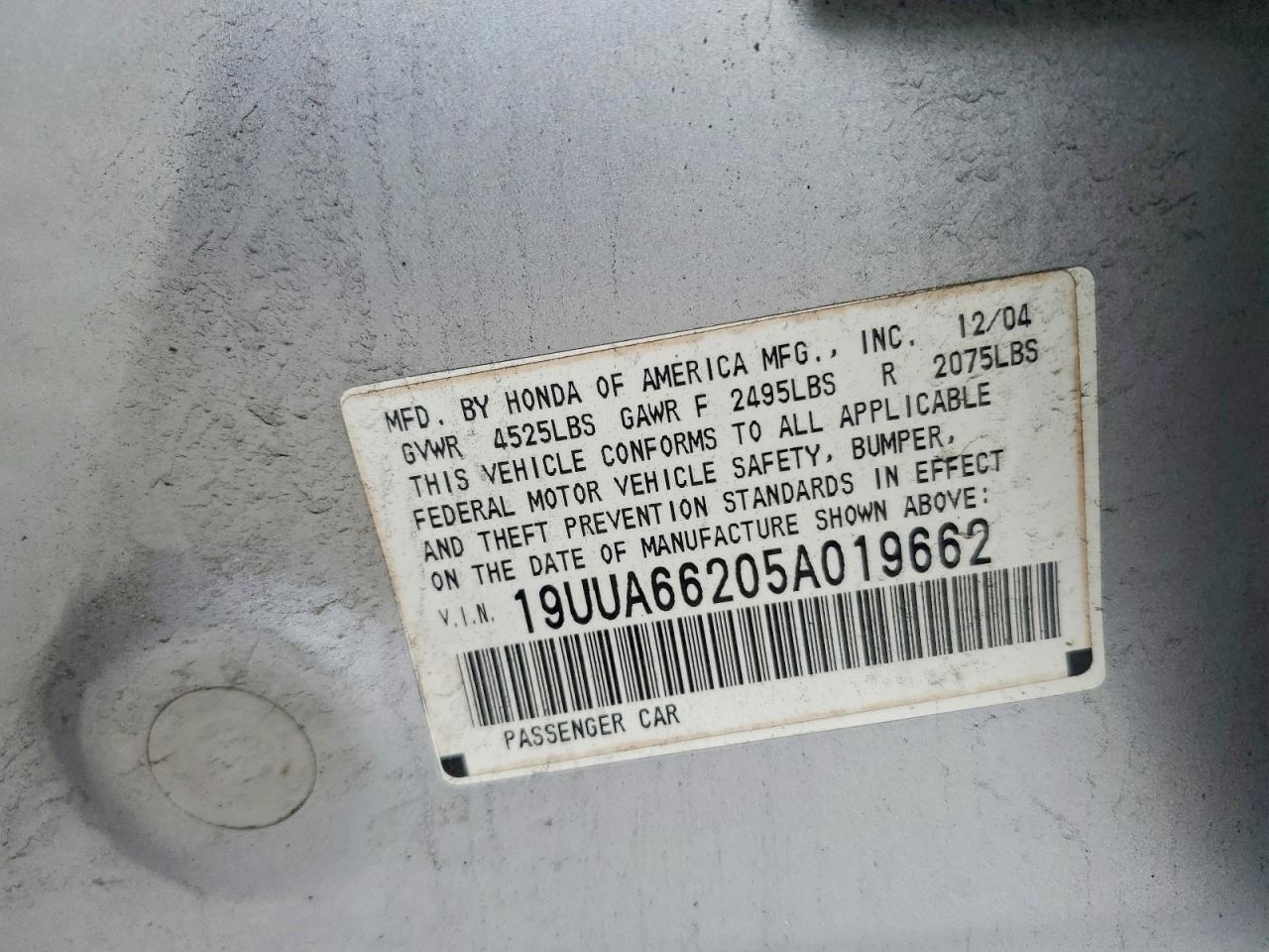 2005 ACURA TL