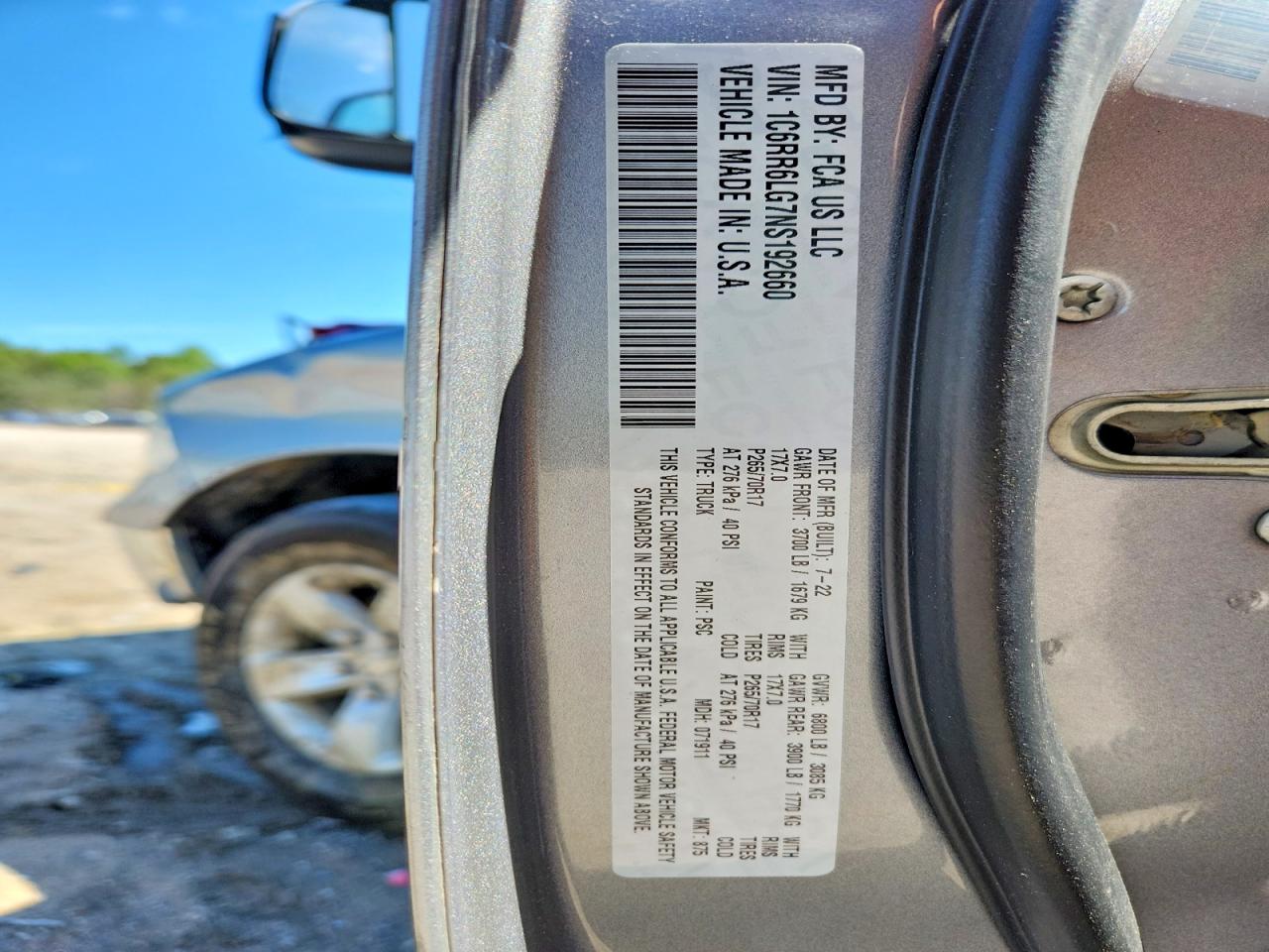 2022 RAM 1500