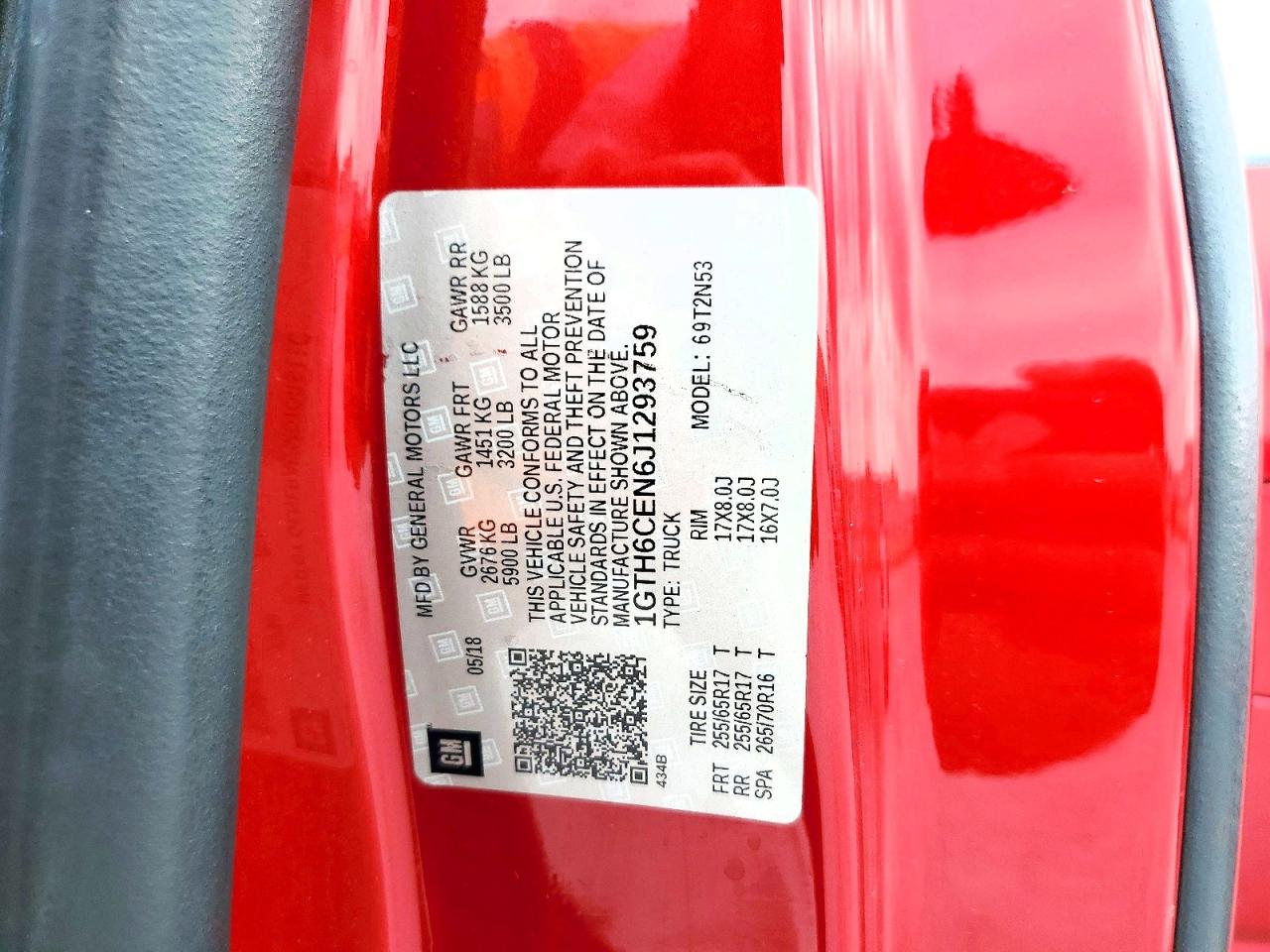2018 GMC CANYON