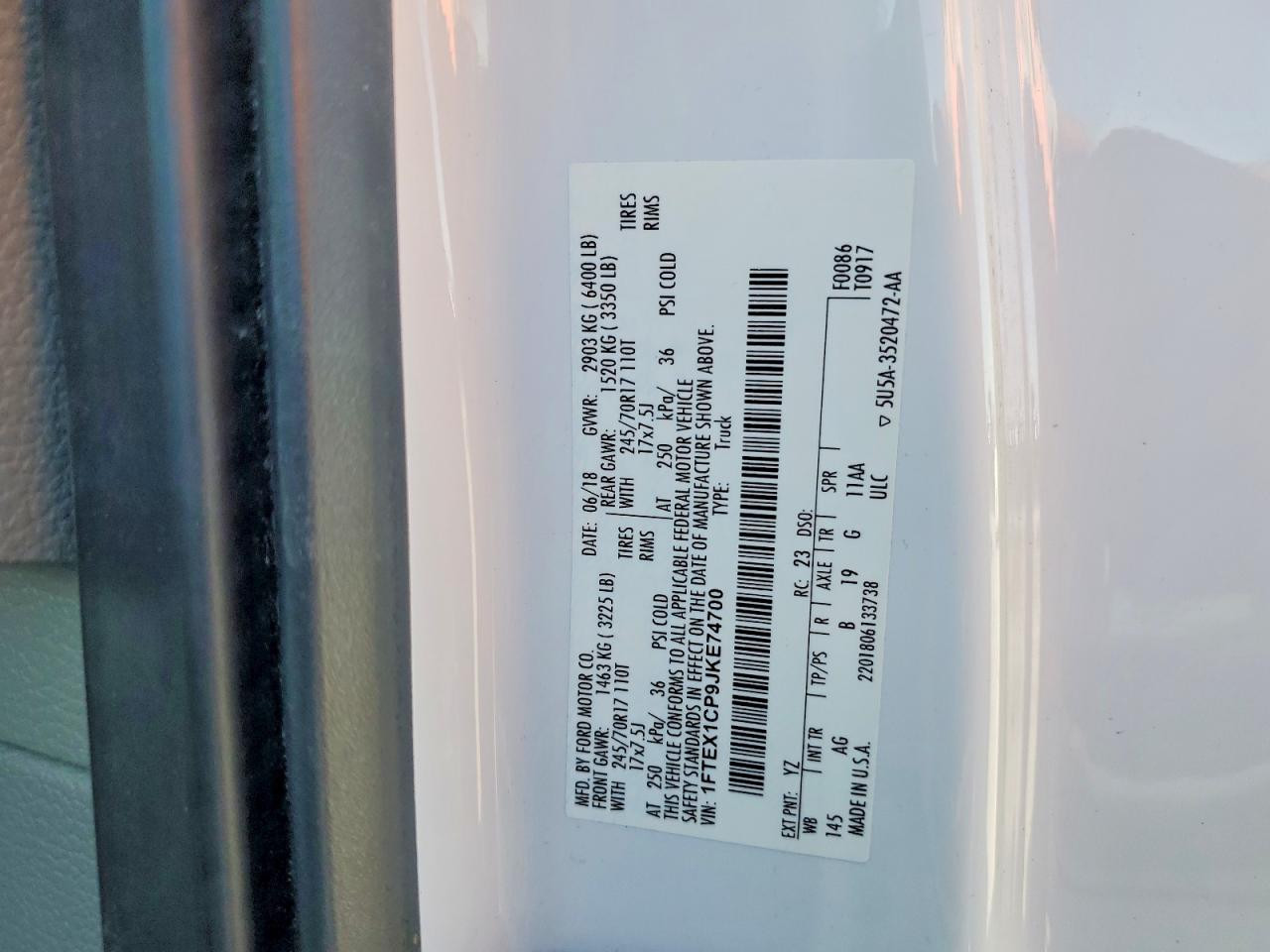 2018 FORD F150