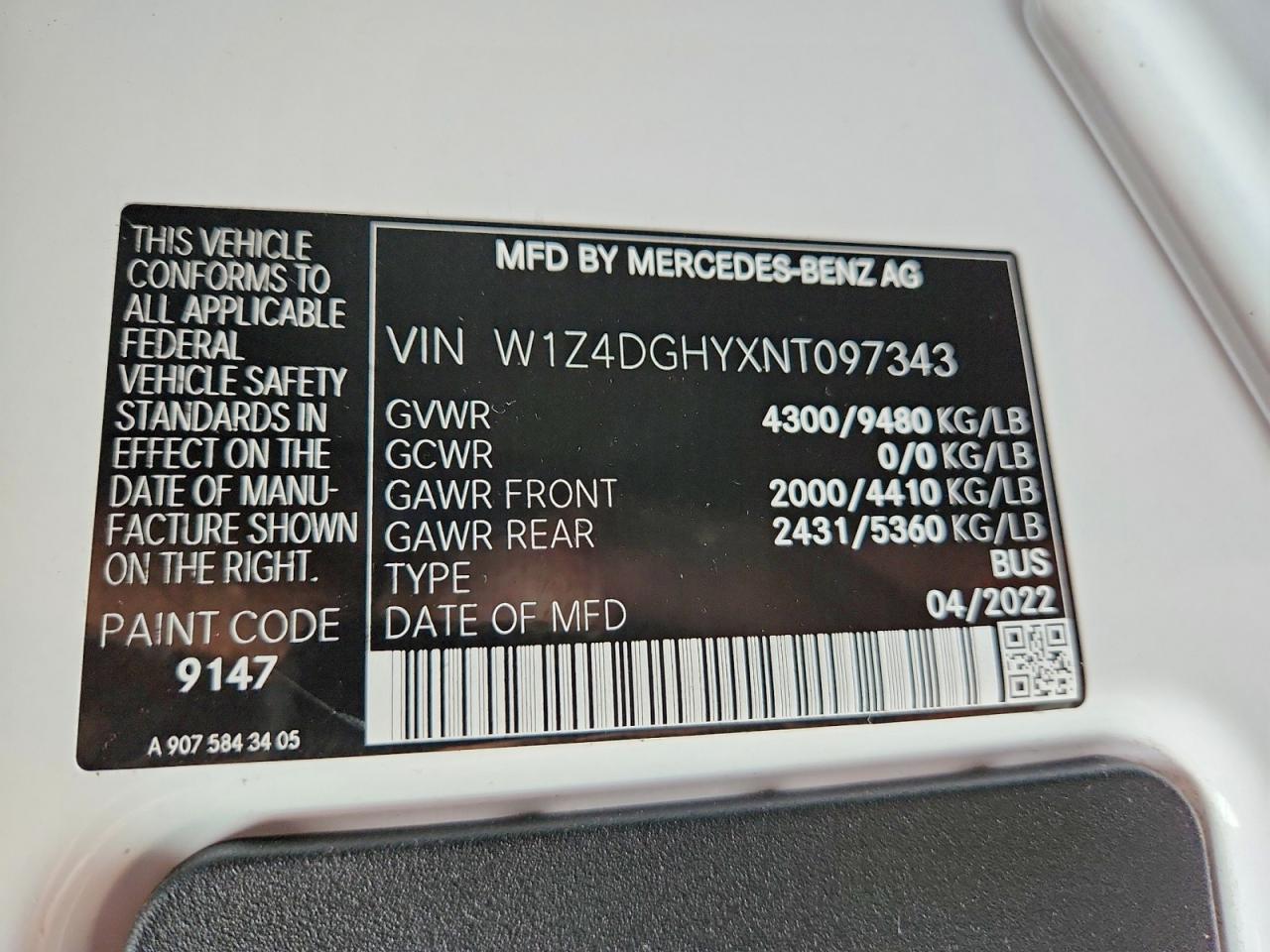 2022 MERCEDES-BENZ SPRINTER