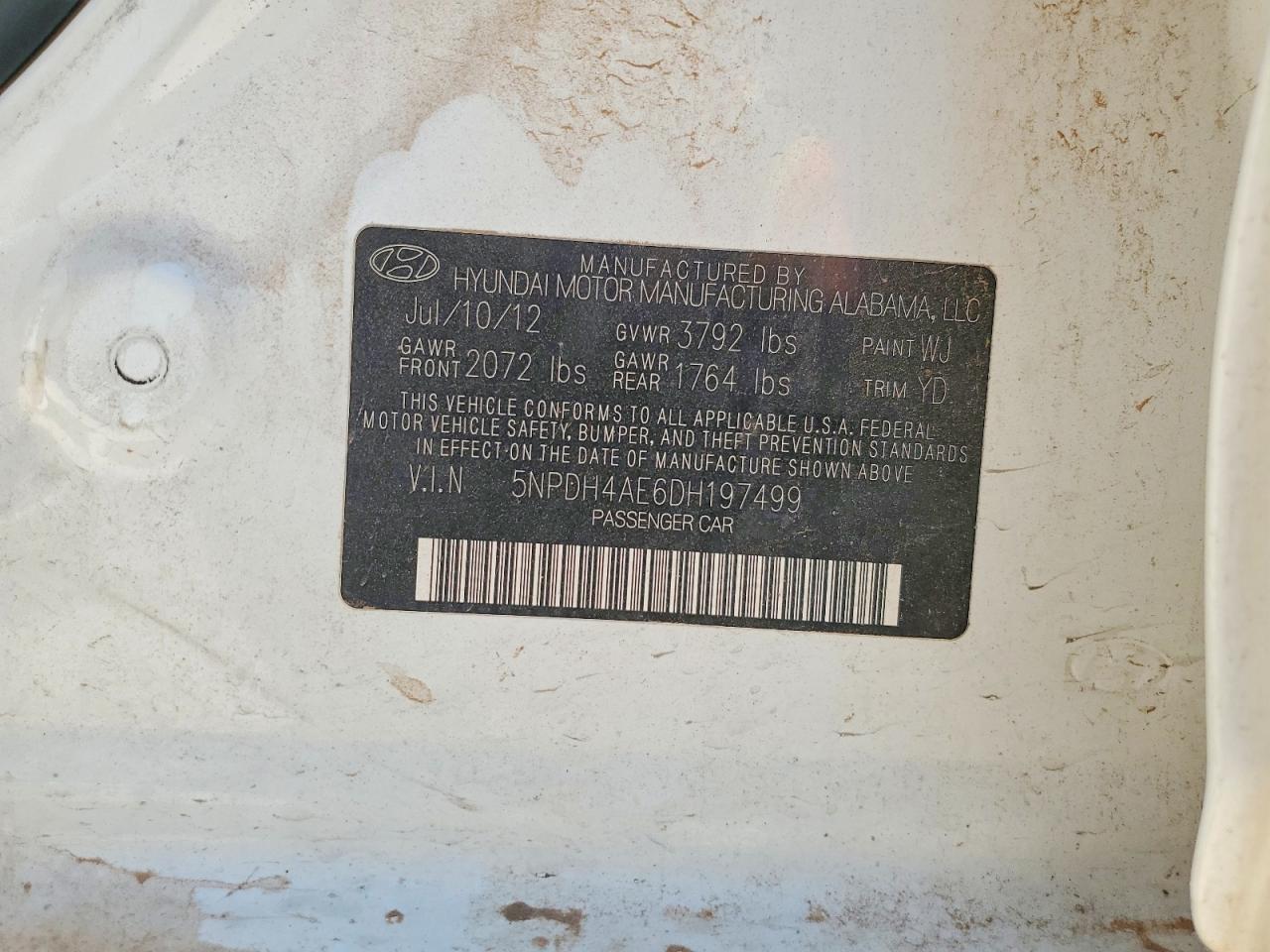 2013 HYUNDAI ELANTRA