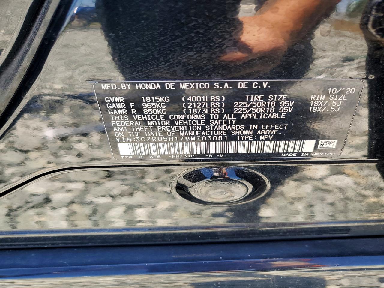 2021 HONDA HR-V