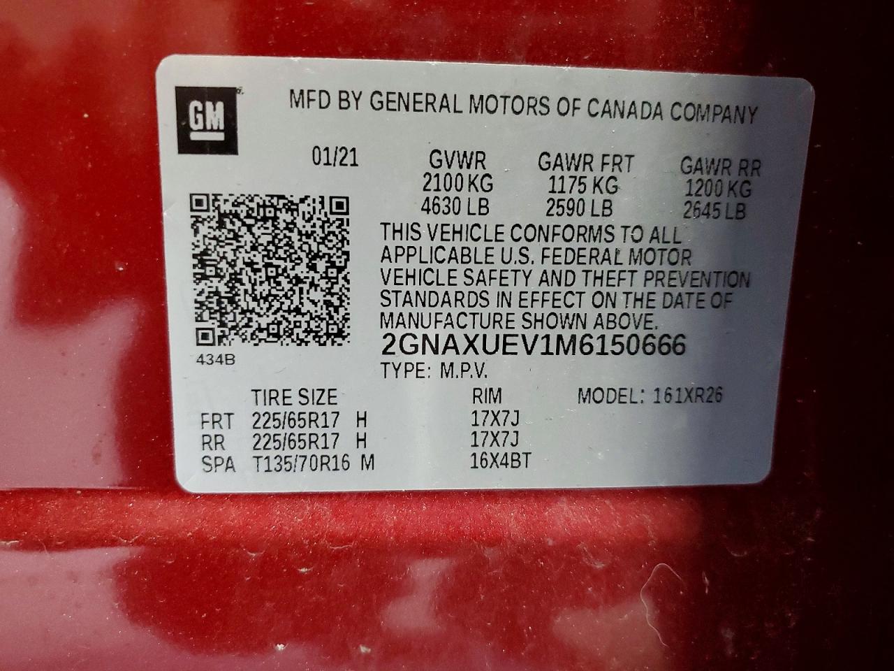 2021 CHEVROLET EQUINOX