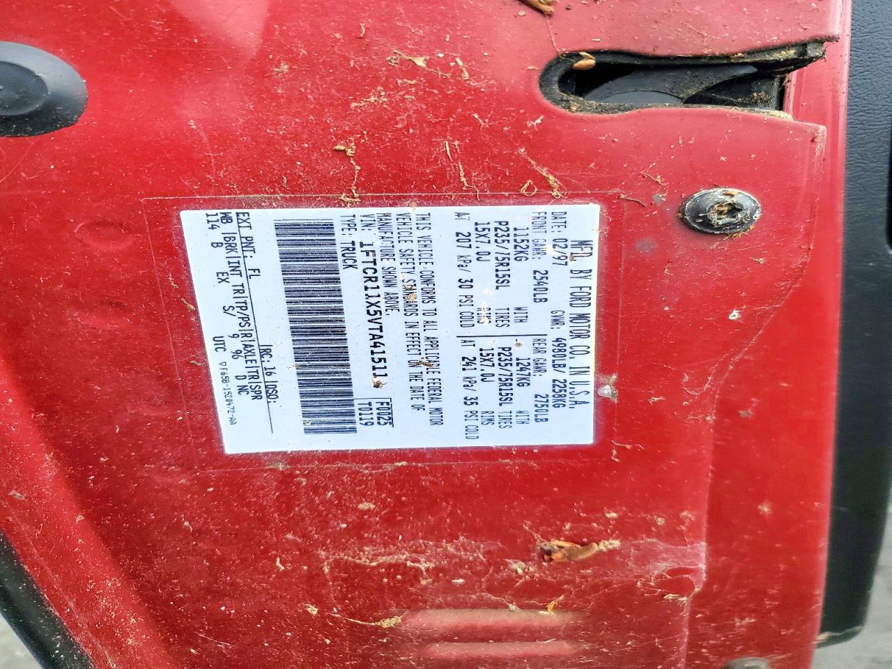1997 FORD RANGER