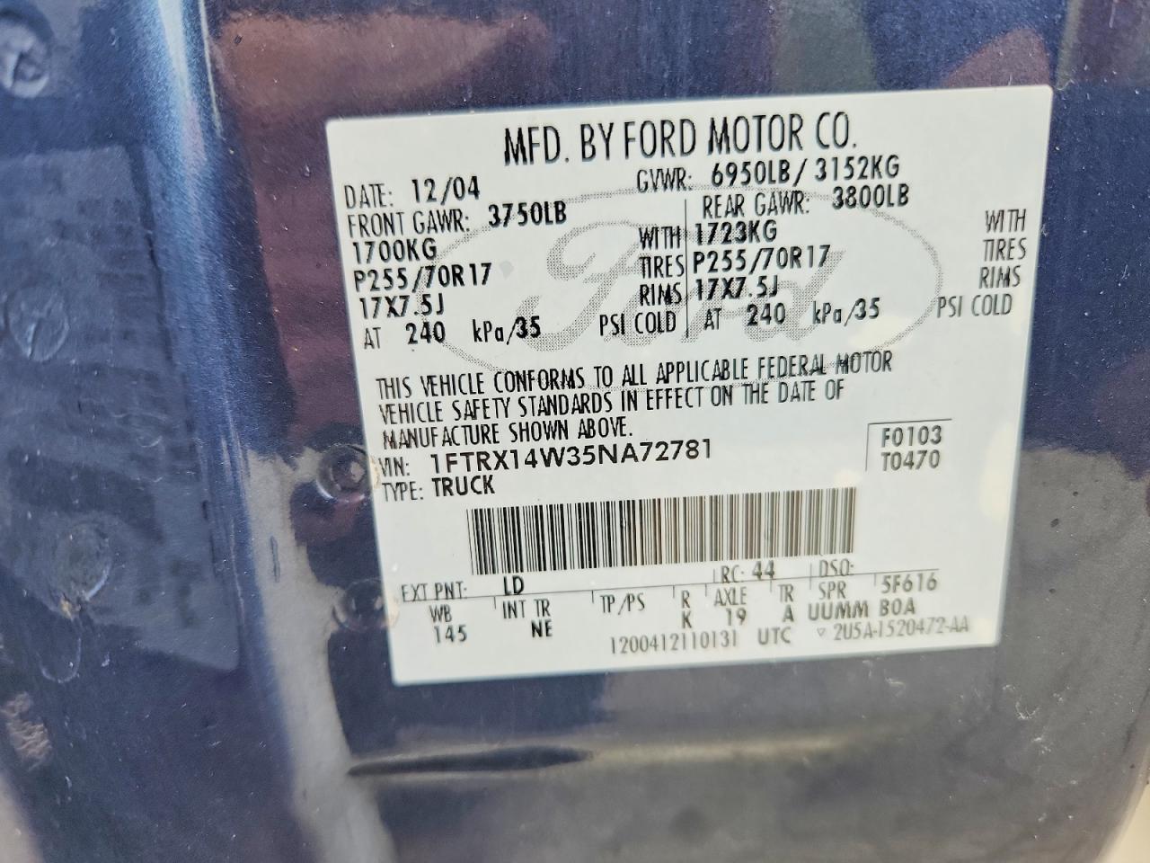 2005 FORD All Models