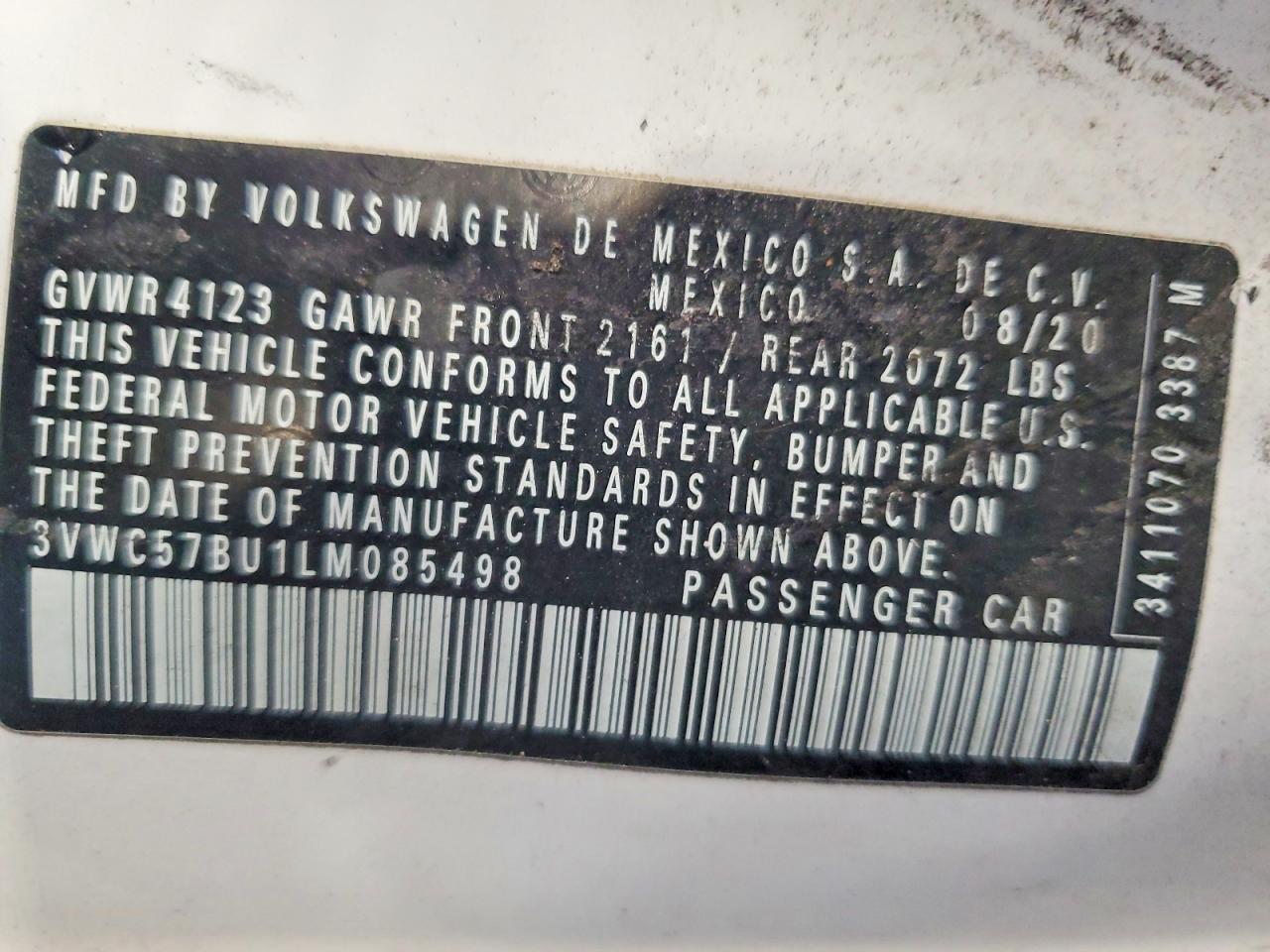 2020 VOLKSWAGEN JETTA