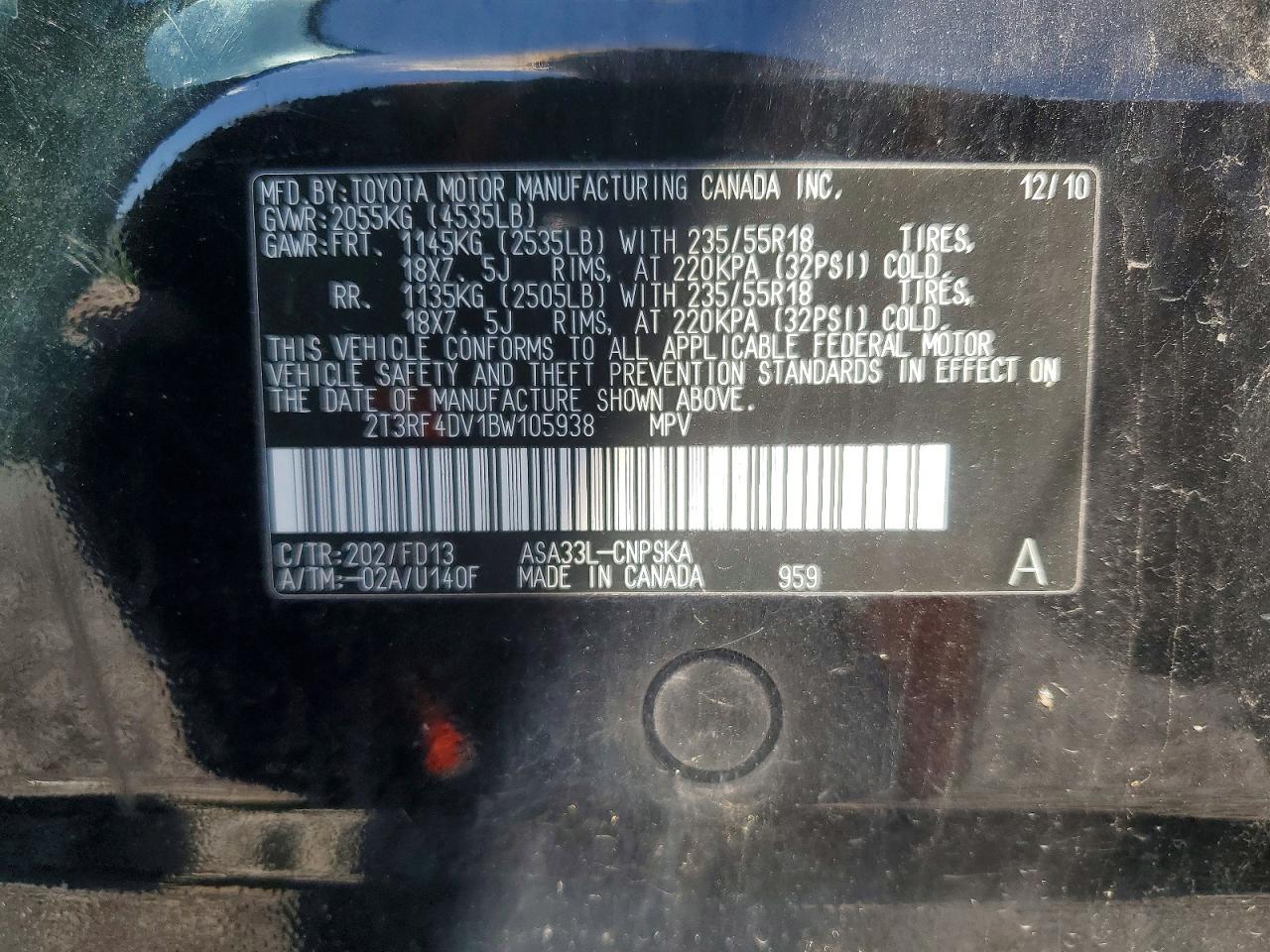 2011 TOYOTA RAV4