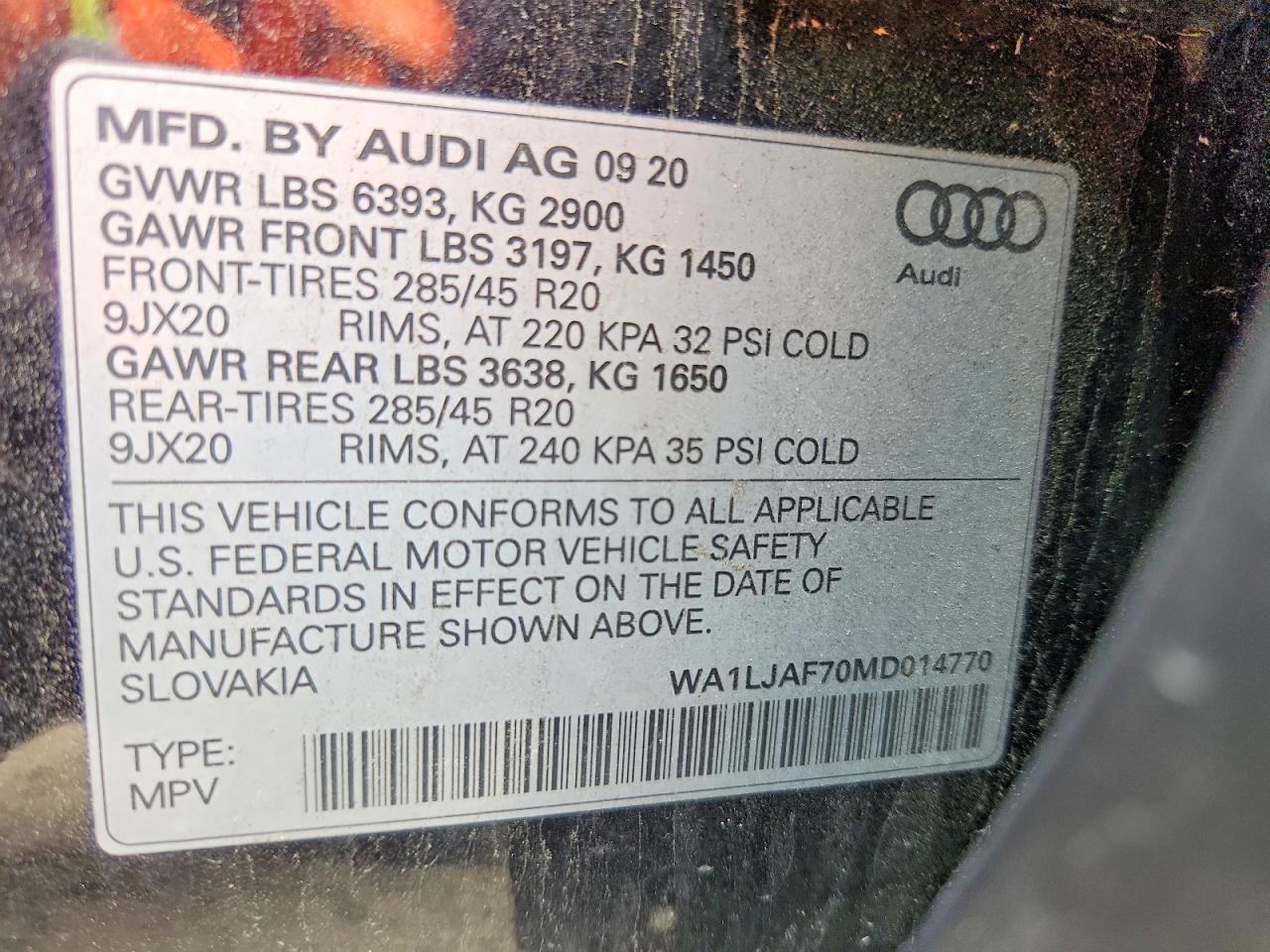 2021 AUDI Q7
