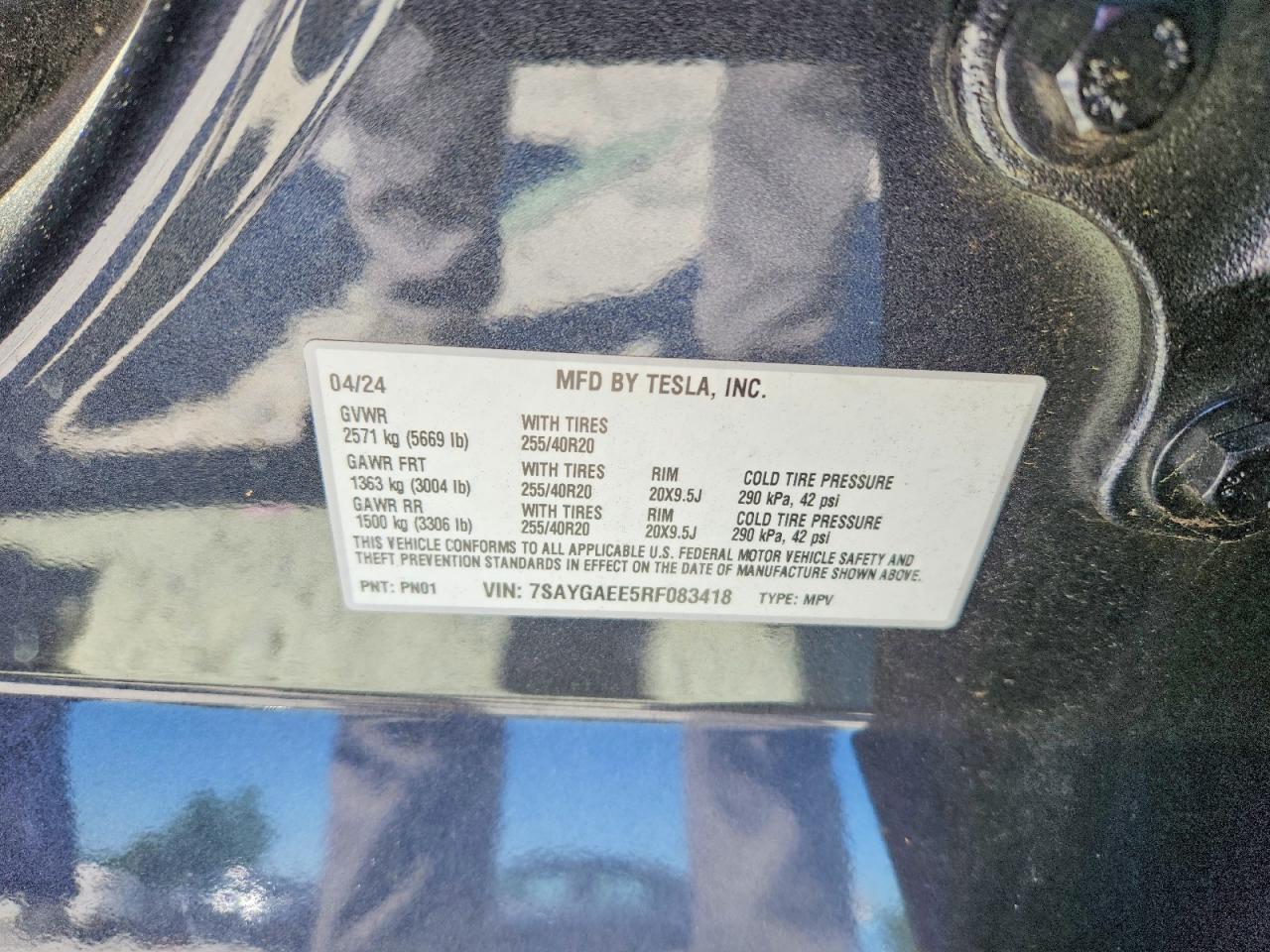 2024 TESLA MODEL Y