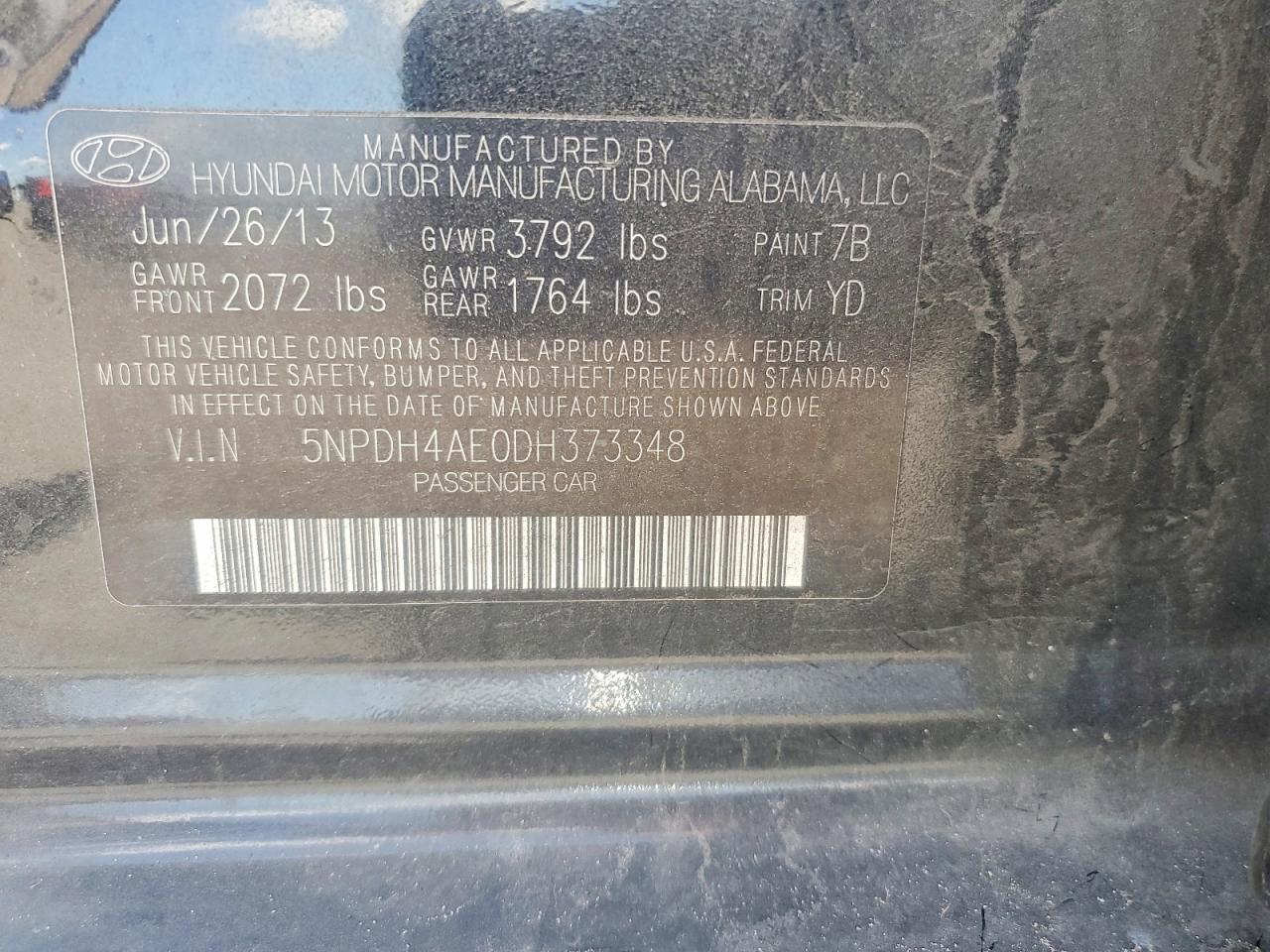 2013 HYUNDAI ELANTRA