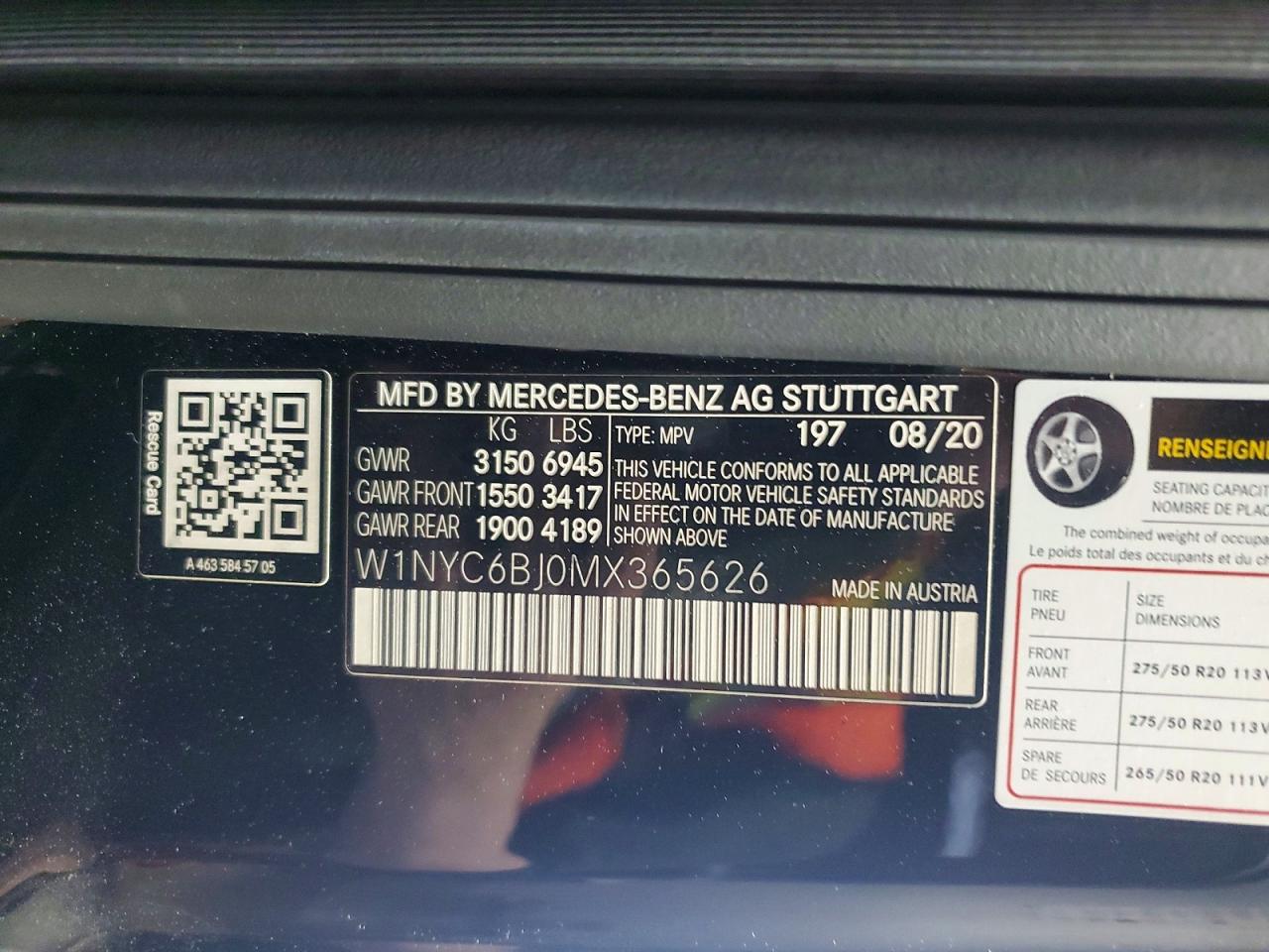 2021 MERCEDES-BENZ G-CLASS