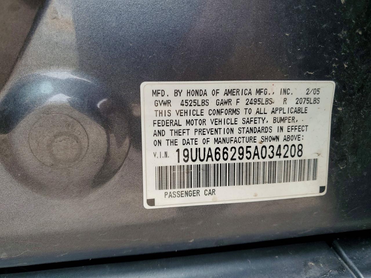 2005 ACURA TL