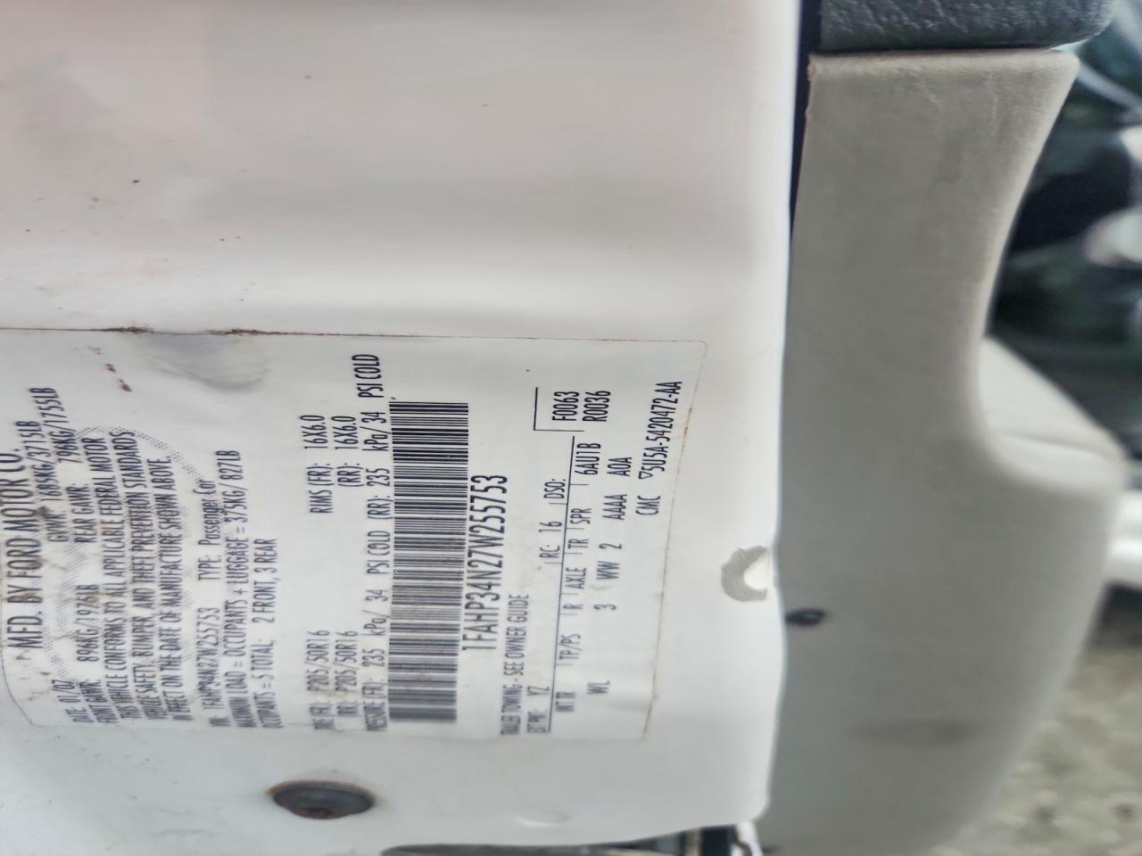 2007 FORD FOCUS