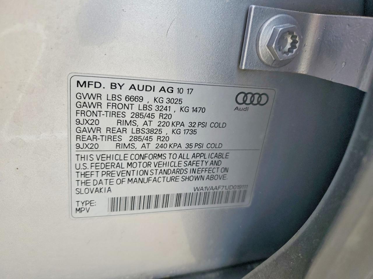 2018 AUDI Q7