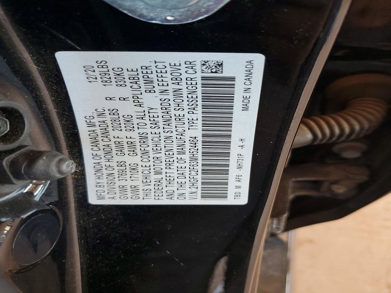 2021 HONDA CIVIC