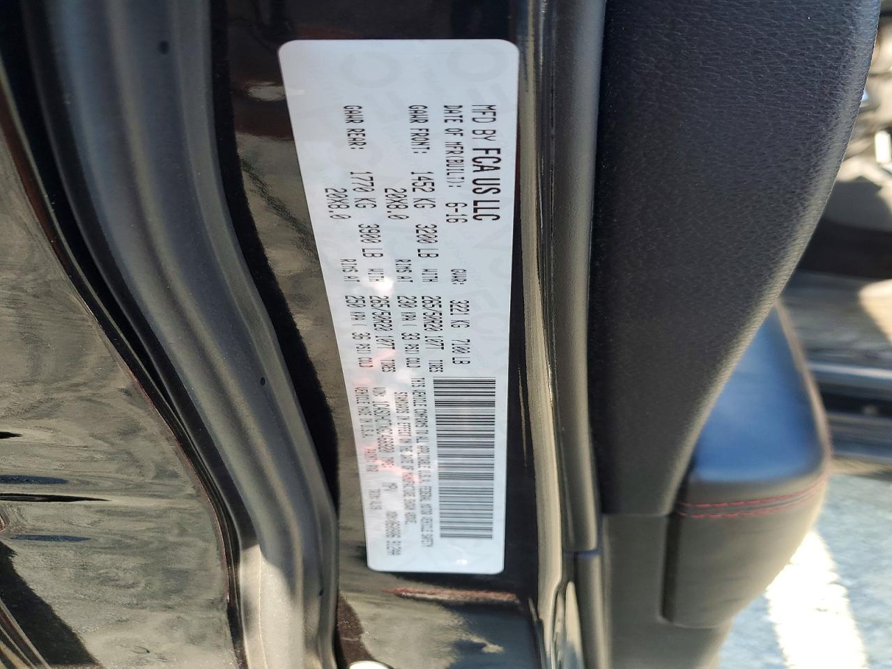2016 DODGE DURANGO