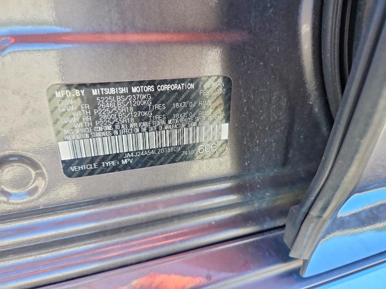 2020 MITSUBISHI OUTLANDER