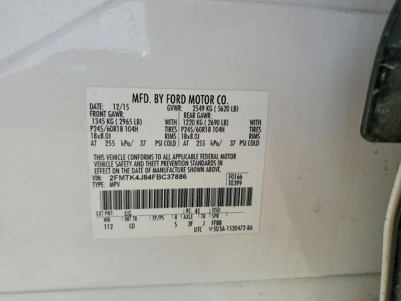 2015 FORD EDGE