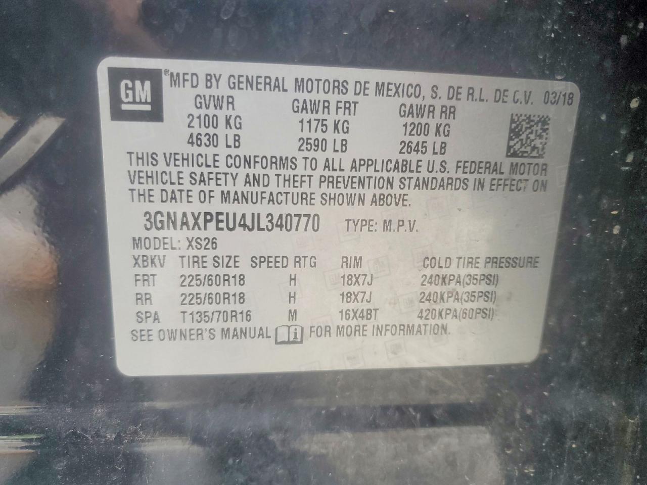 2018 CHEVROLET EQUINOX