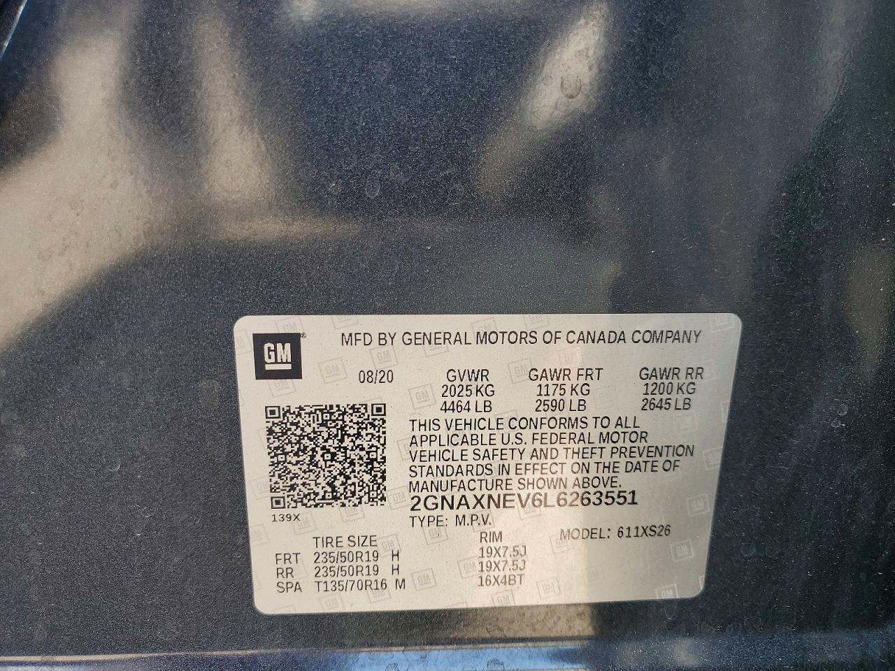 2020 CHEVROLET EQUINOX