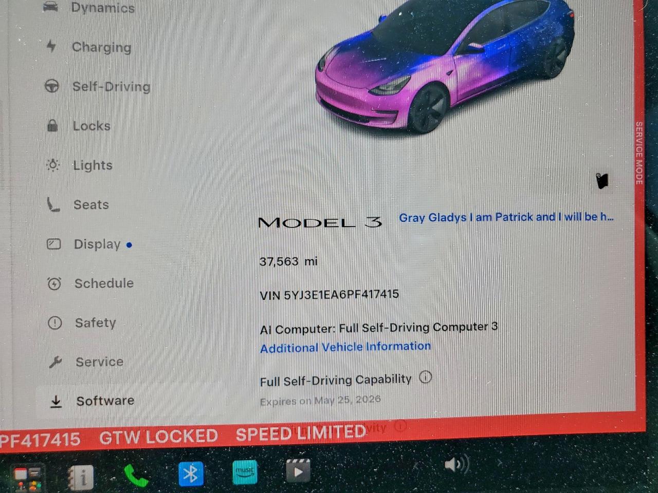 2023 TESLA MODEL 3