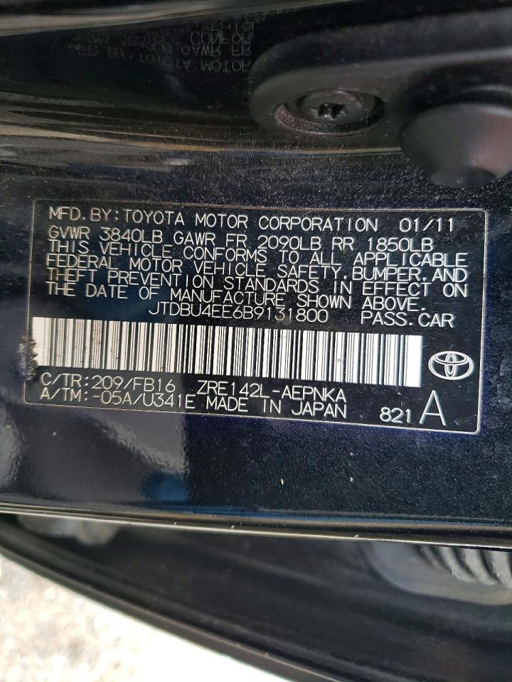 2011 TOYOTA COROLLA