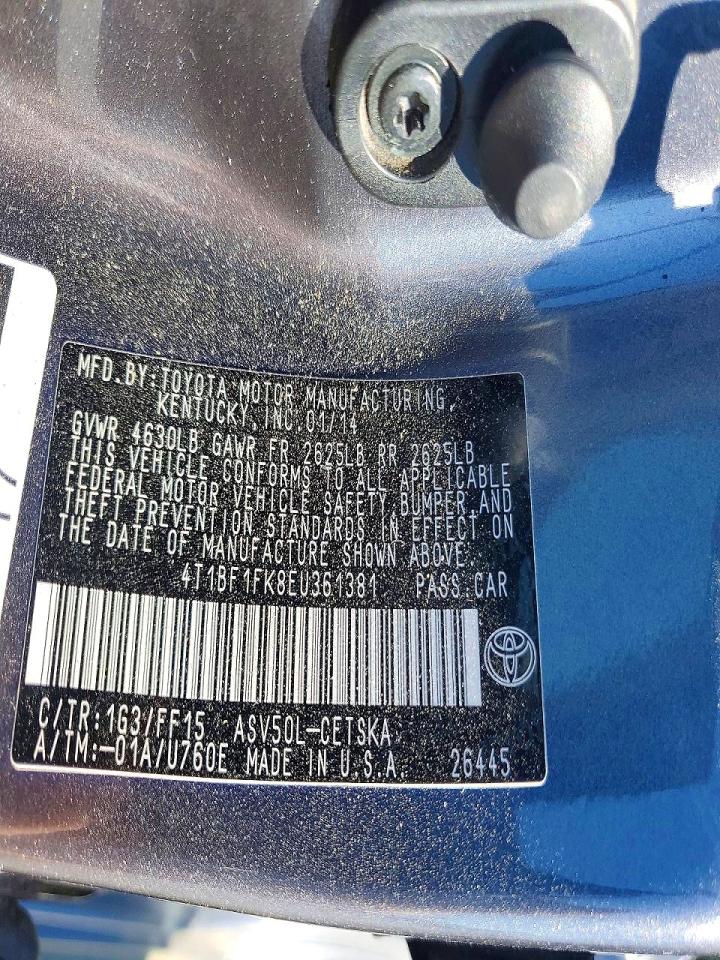 2014 TOYOTA CAMRY