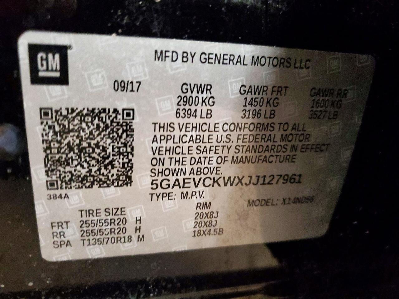 2018 BUICK ENCLAVE