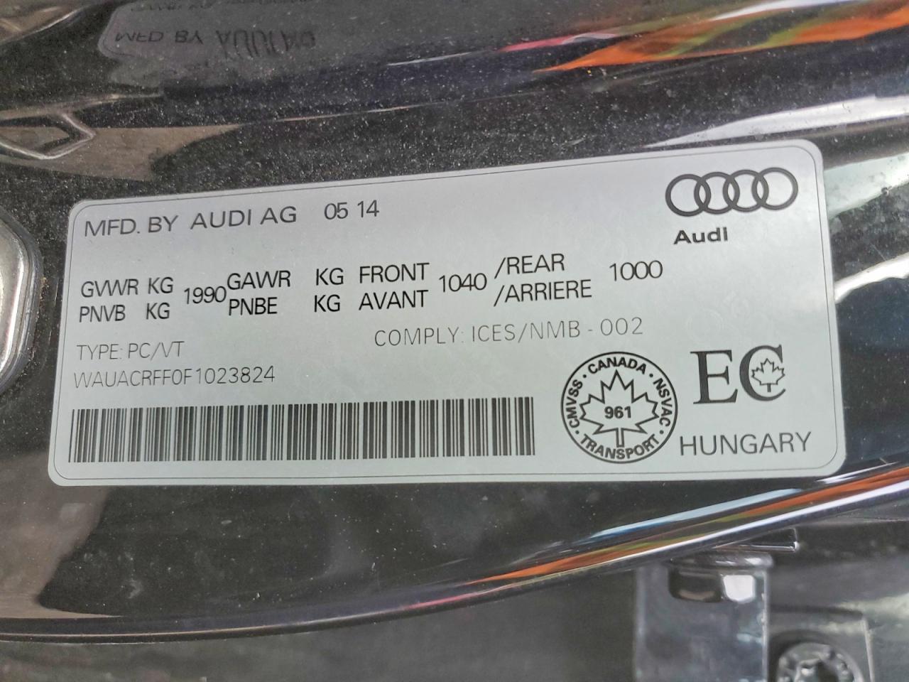 2015 AUDI A3