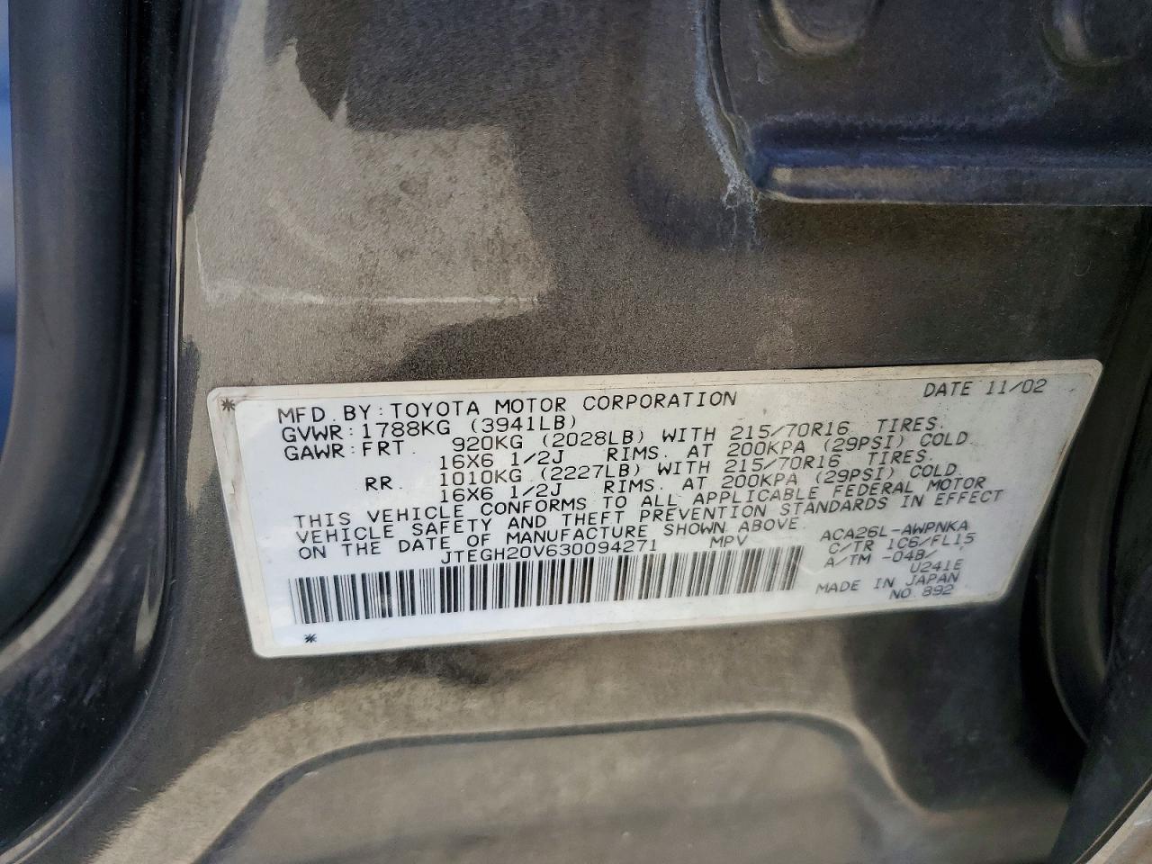 2003 TOYOTA RAV4