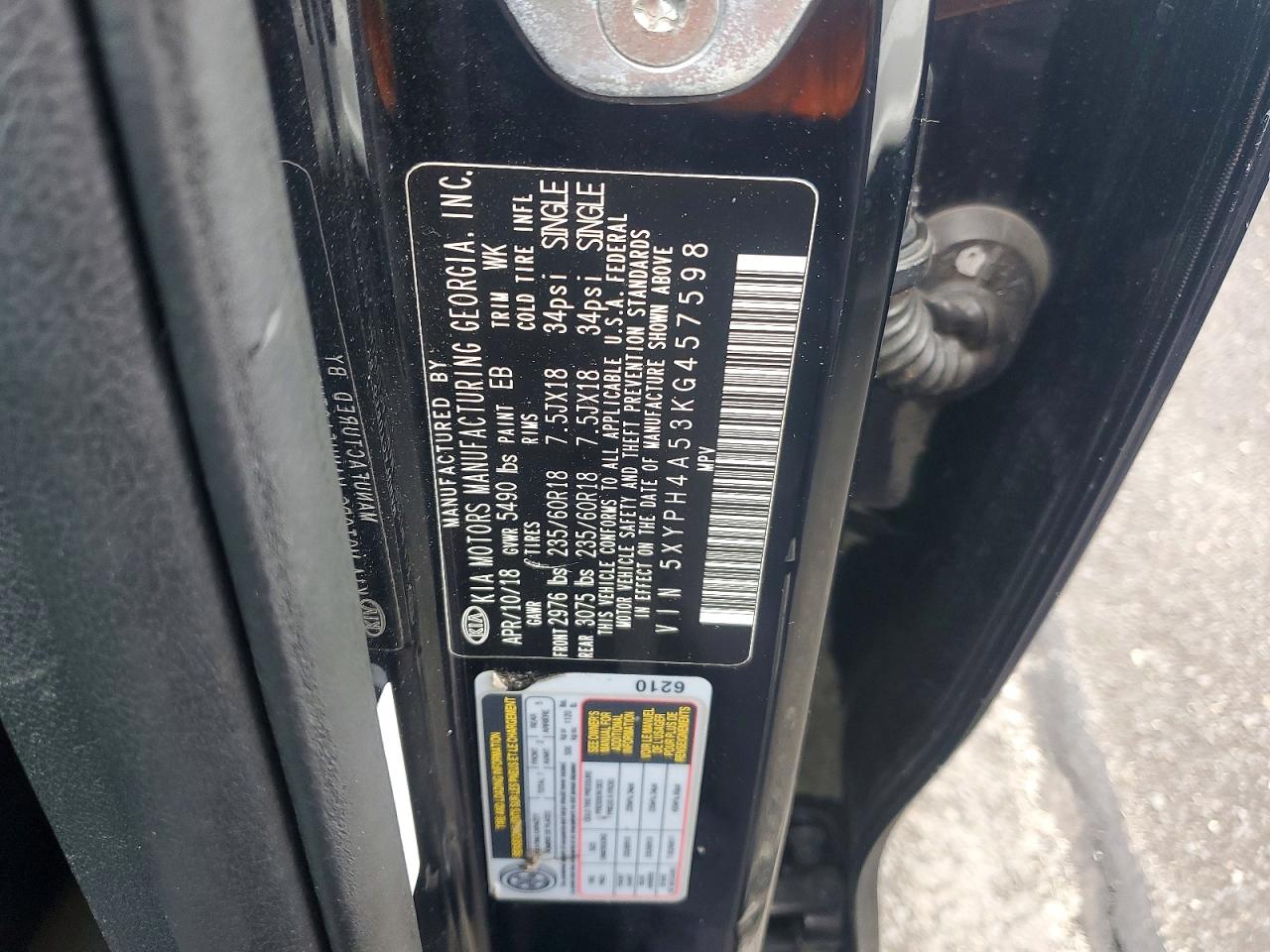2019 KIA SORENTO