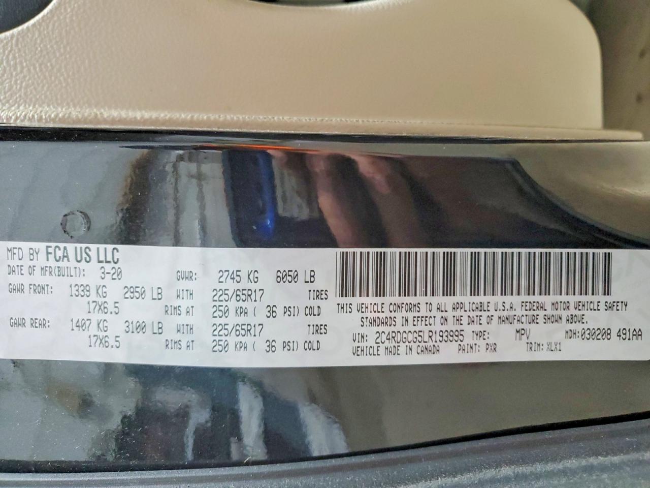 2020 DODGE CARAVAN