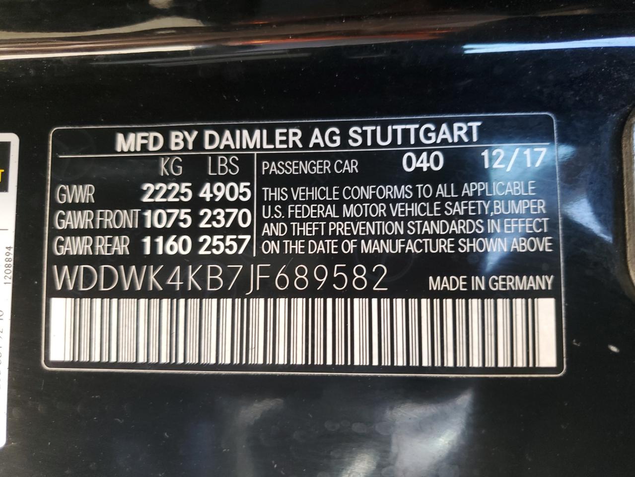 2018 MERCEDES-BENZ C-CLASS