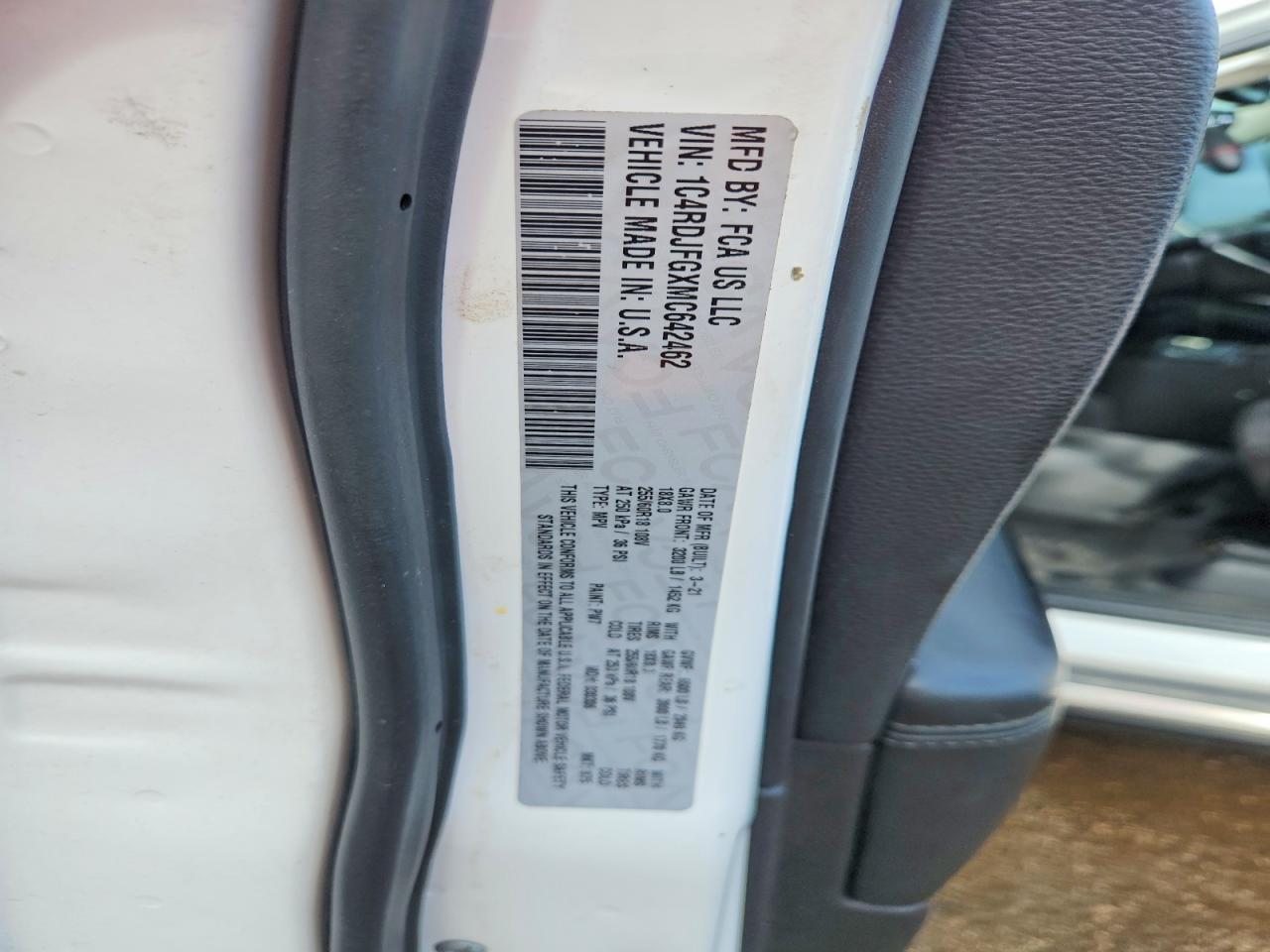 2021 DODGE DURANGO