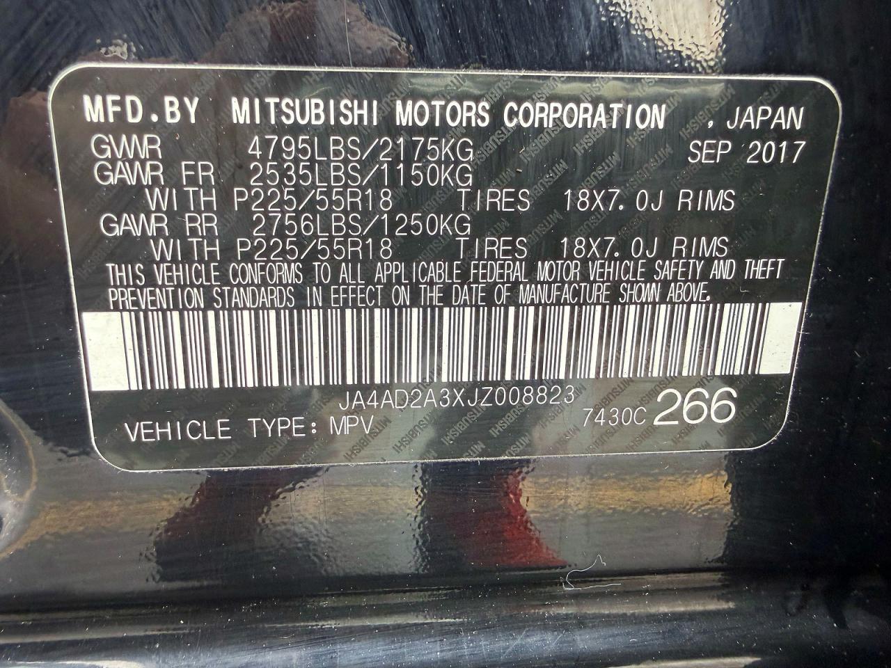 2018 MITSUBISHI OUTLANDER