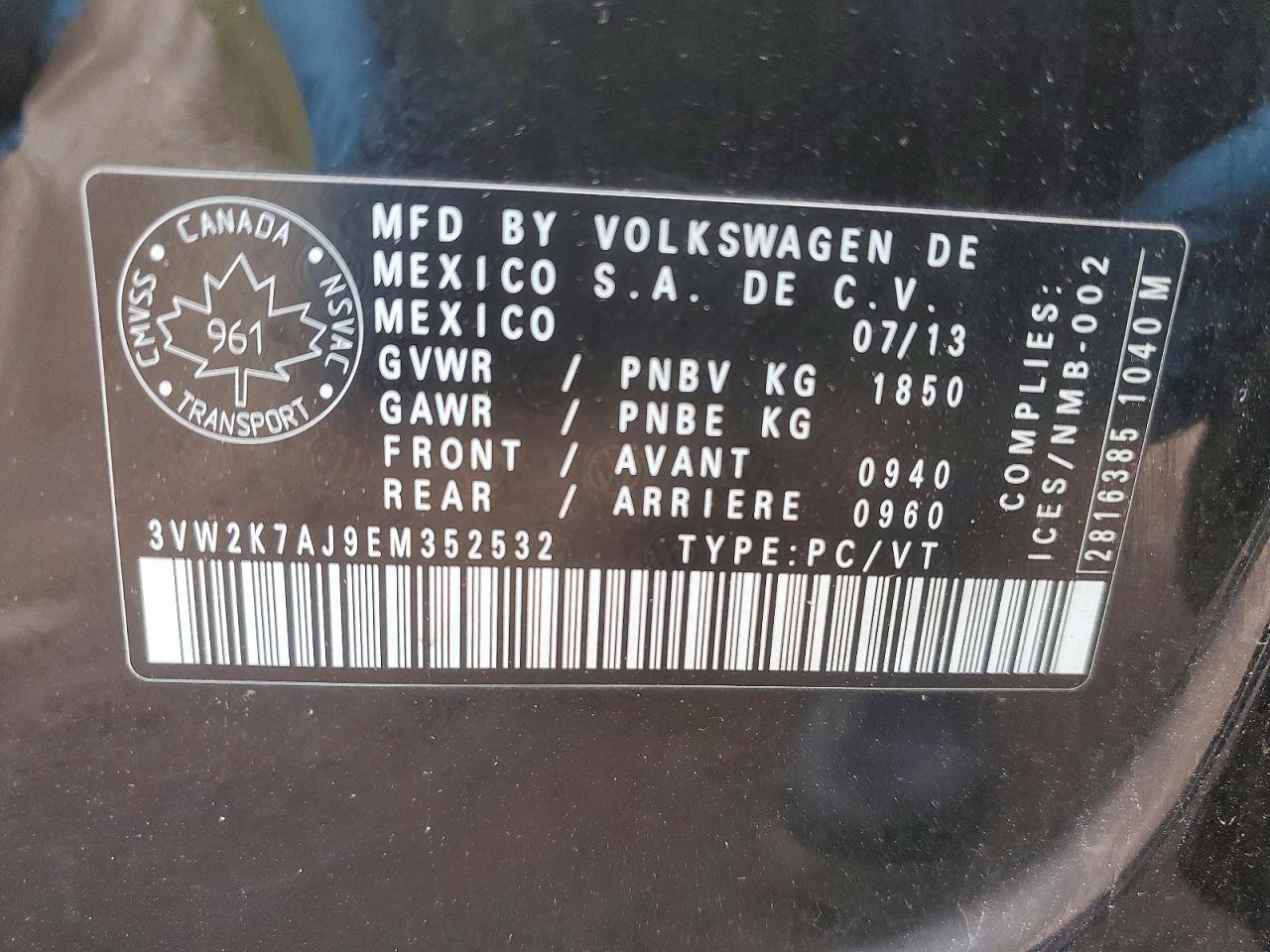 2014 VOLKSWAGEN JETTA