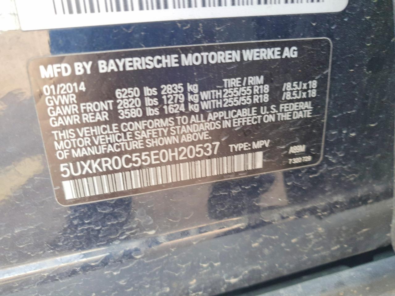 2014 BMW X5 XDRIVE3