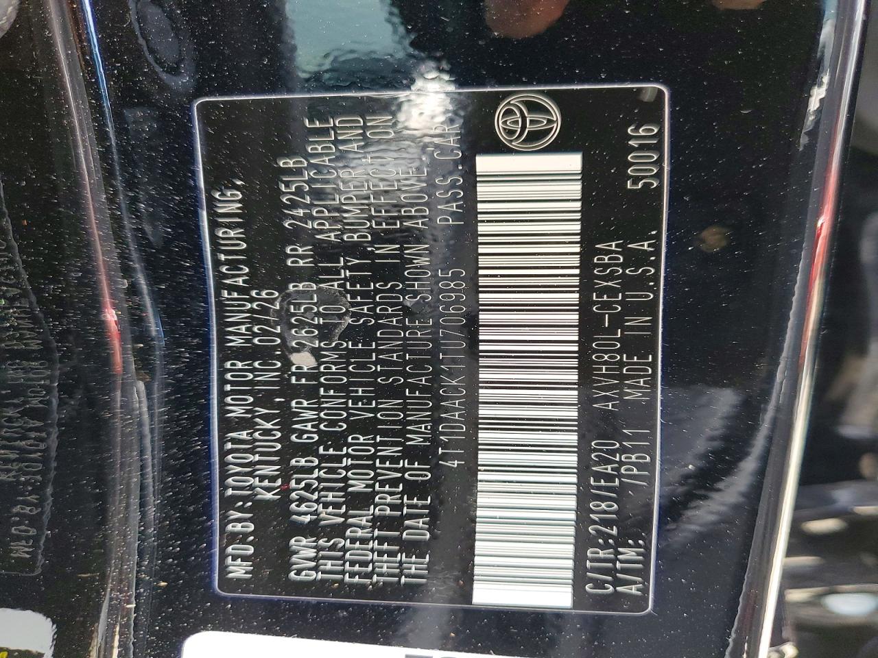 2026 TOYOTA CAMRY